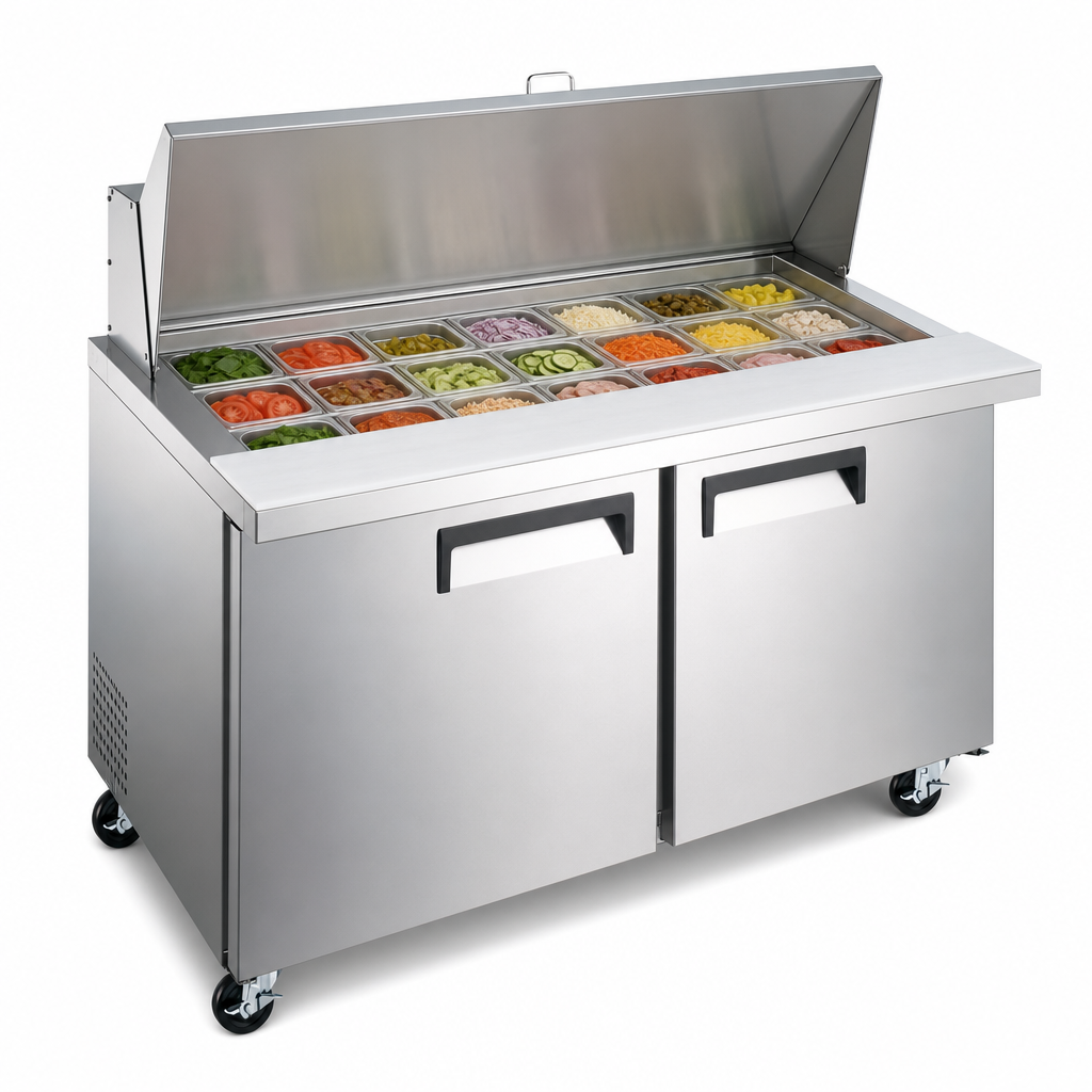 Fits 18 Sixth-Size Pans