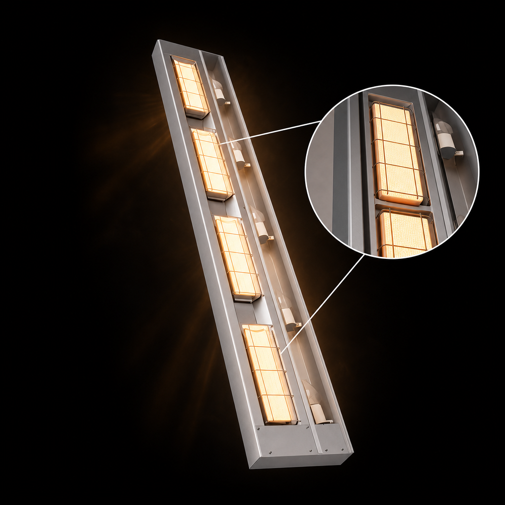 Double Ceramic Heating Tiles