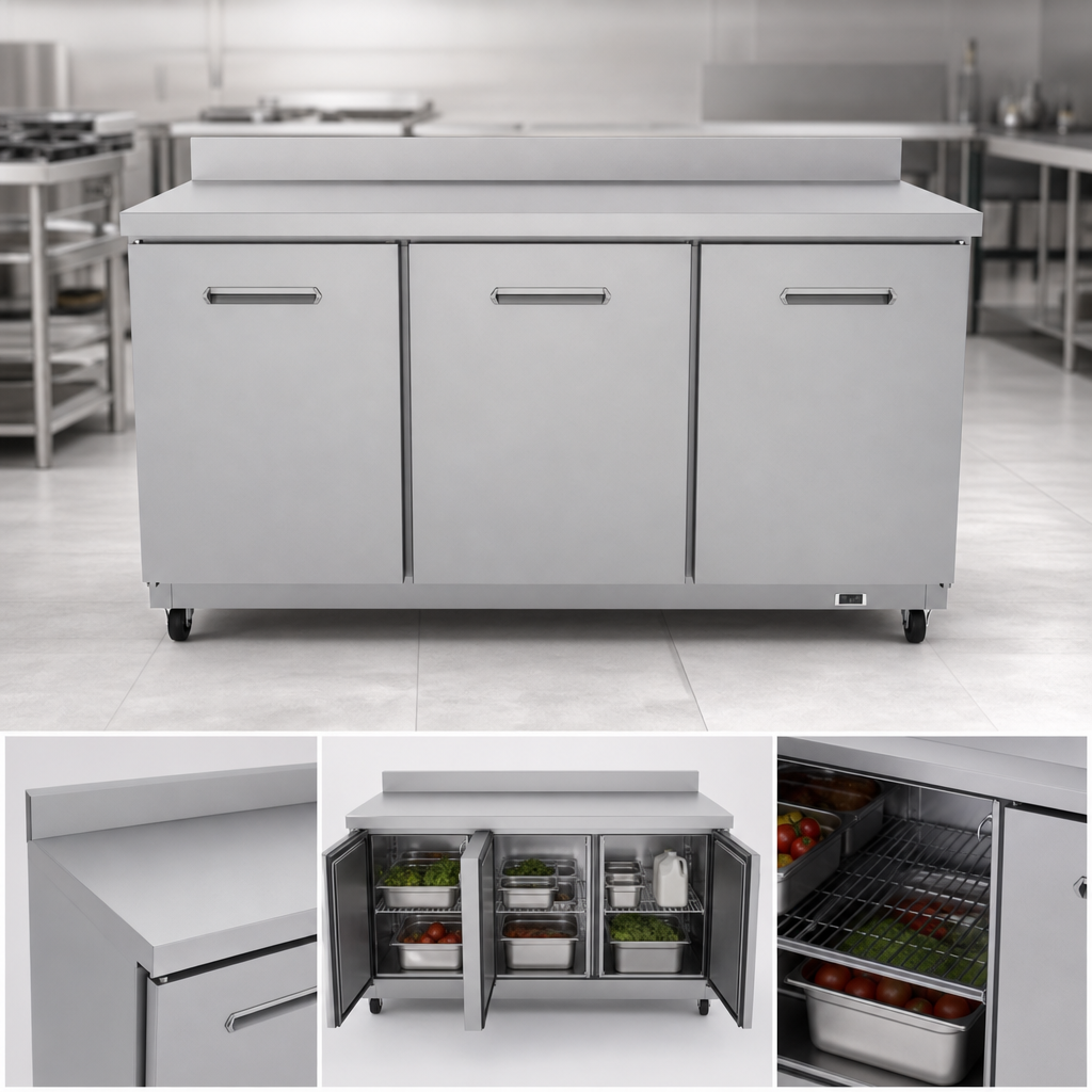 Three-Door Work Top Design