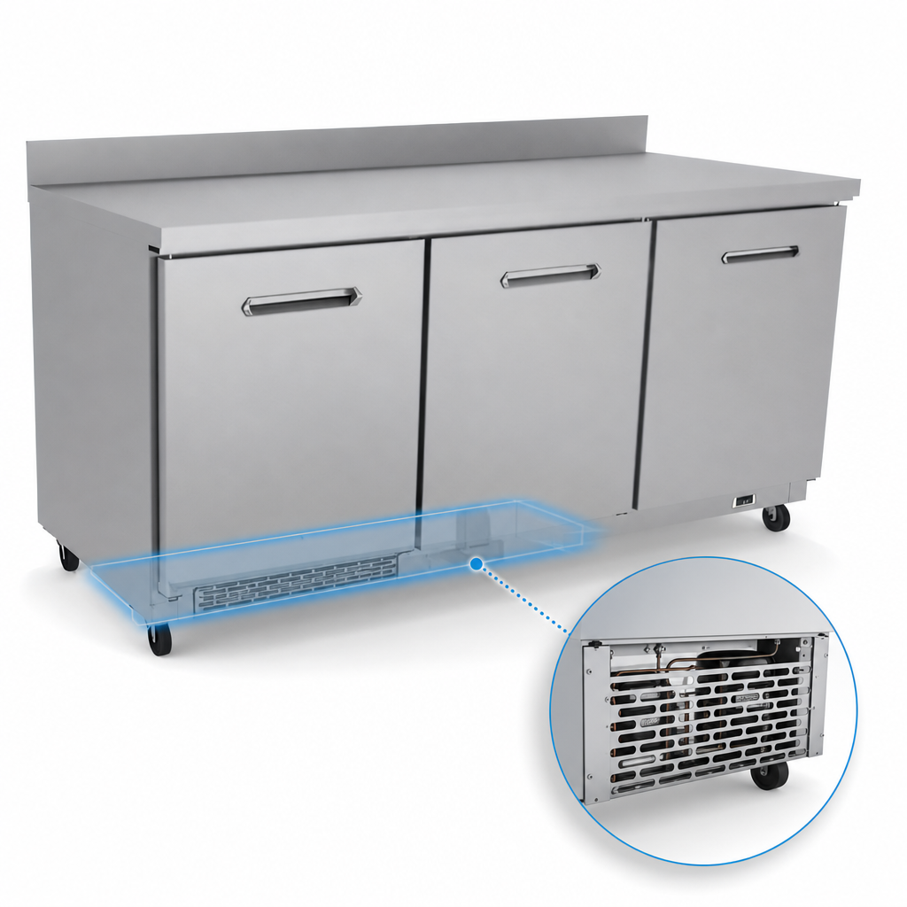 Self-Contained Rear-Bottom Refrigeration