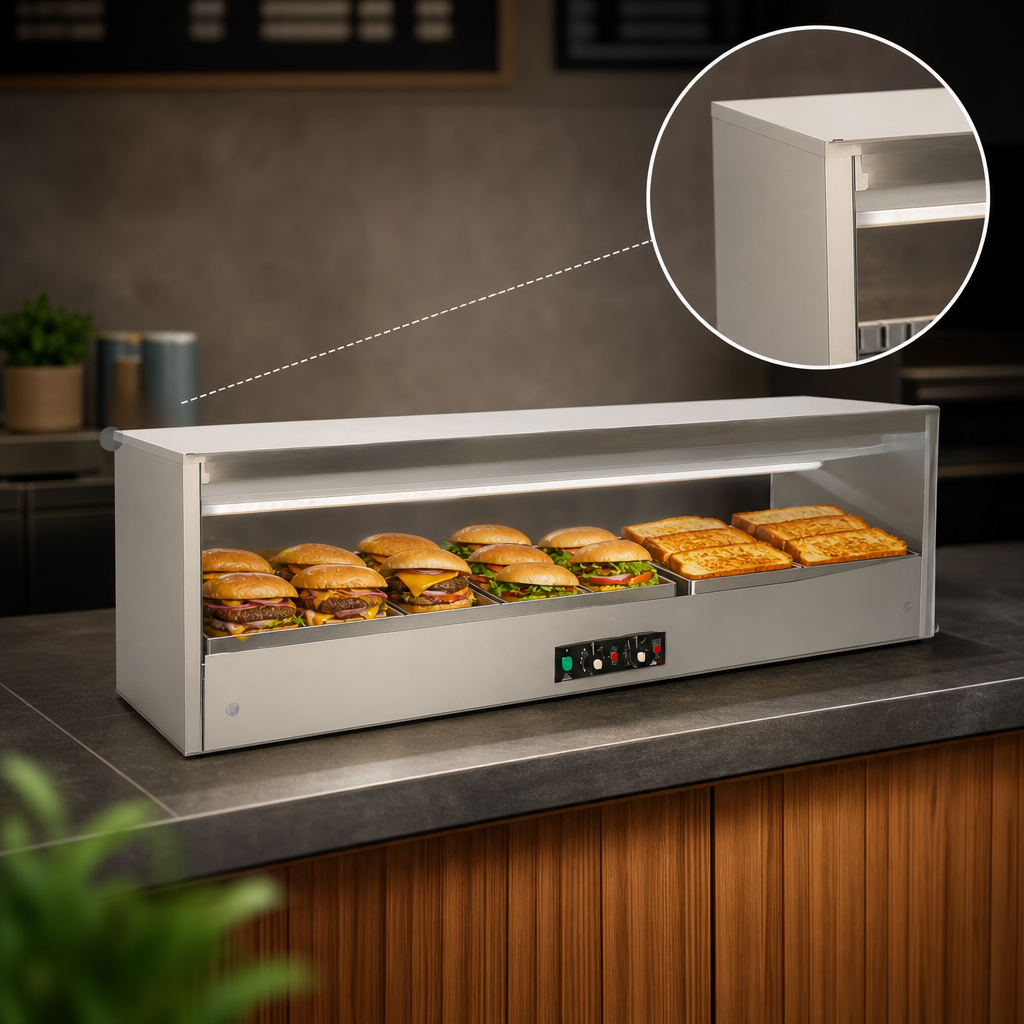 Slanted-Back Countertop Design