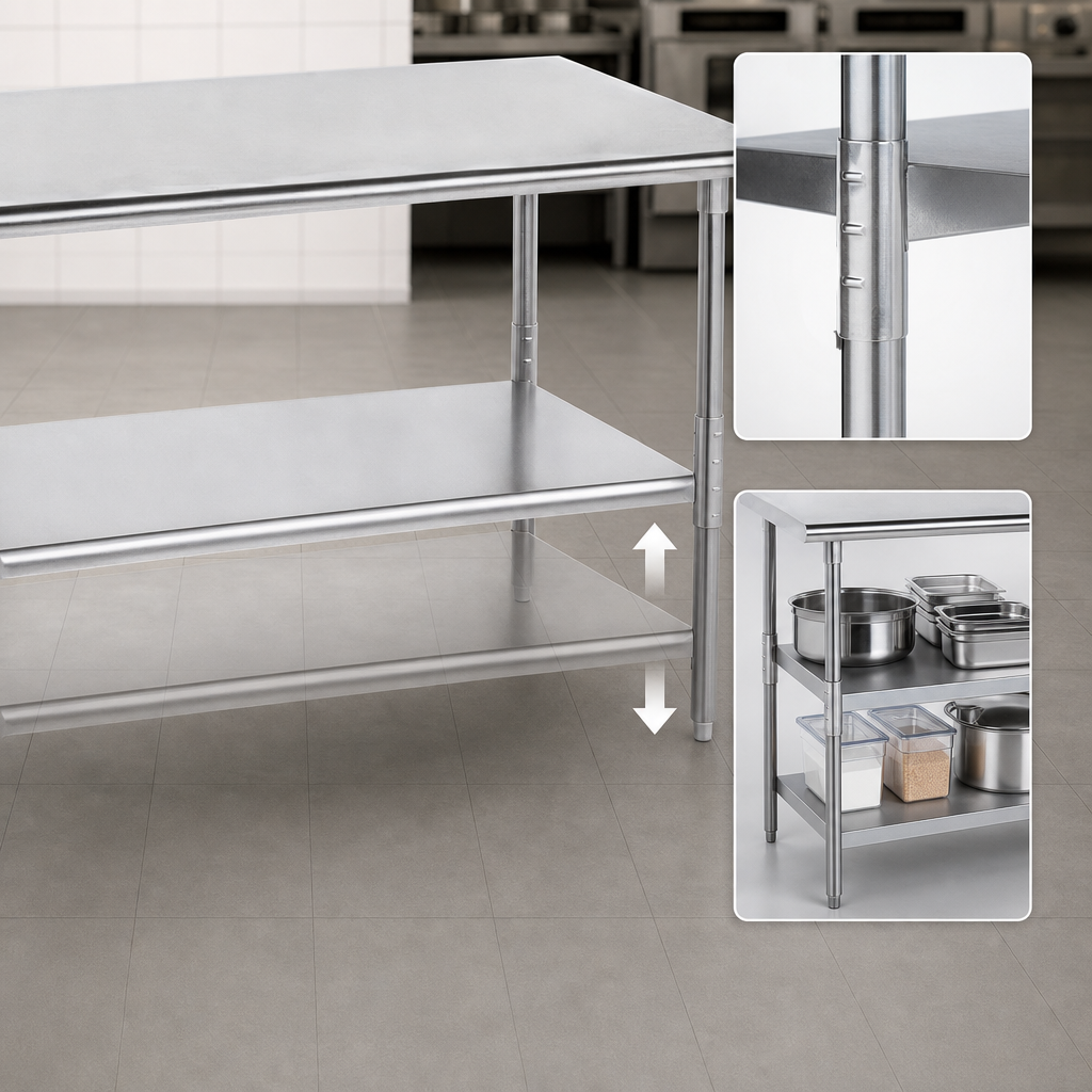Adjustable Stainless Steel Undershelf