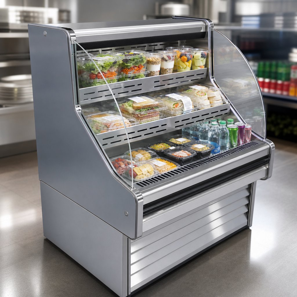 Curved Open Merchandiser Design
