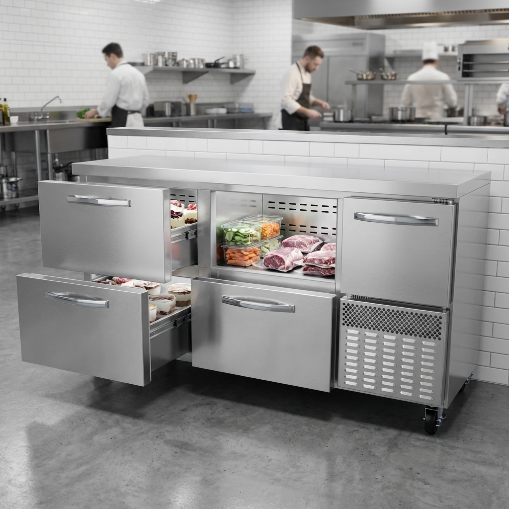 See the advanced forced air design at work, keeping ingredients consistently cold and perfectly fresh throughout the freezer.