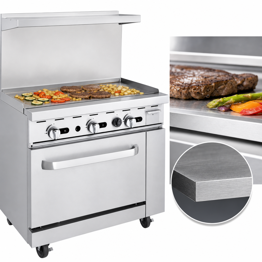 Heavy-Duty 3/4-Inch Griddle Plate