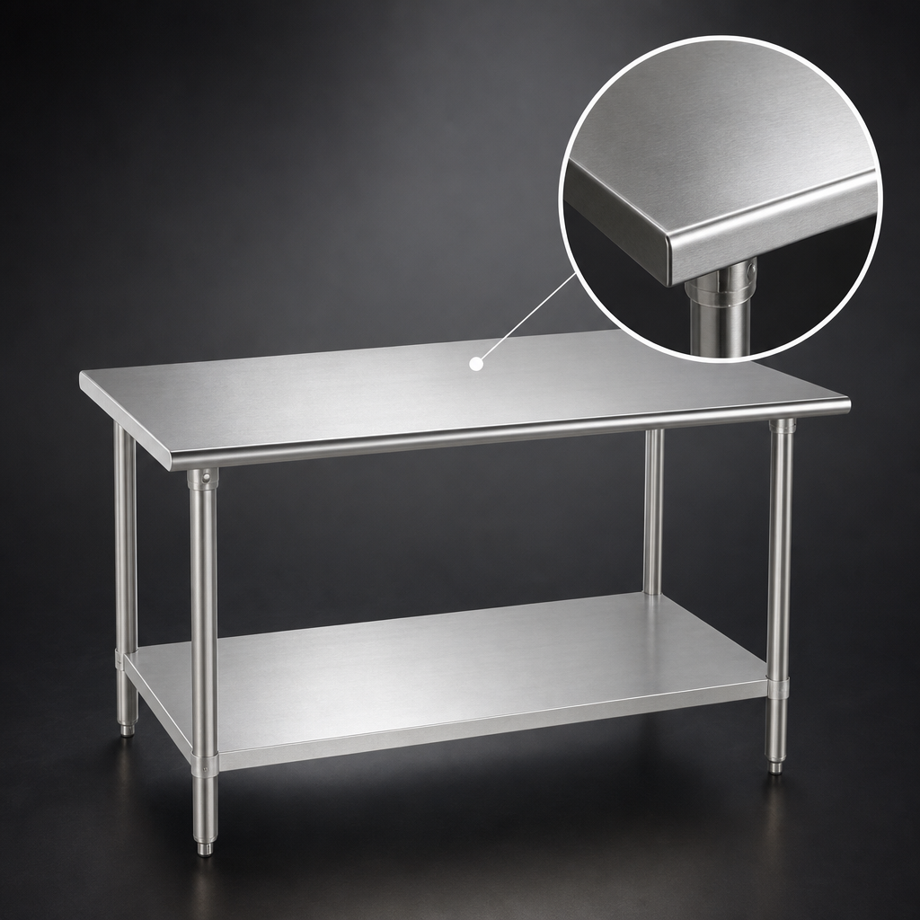 14 Gauge 304 Stainless Steel Top