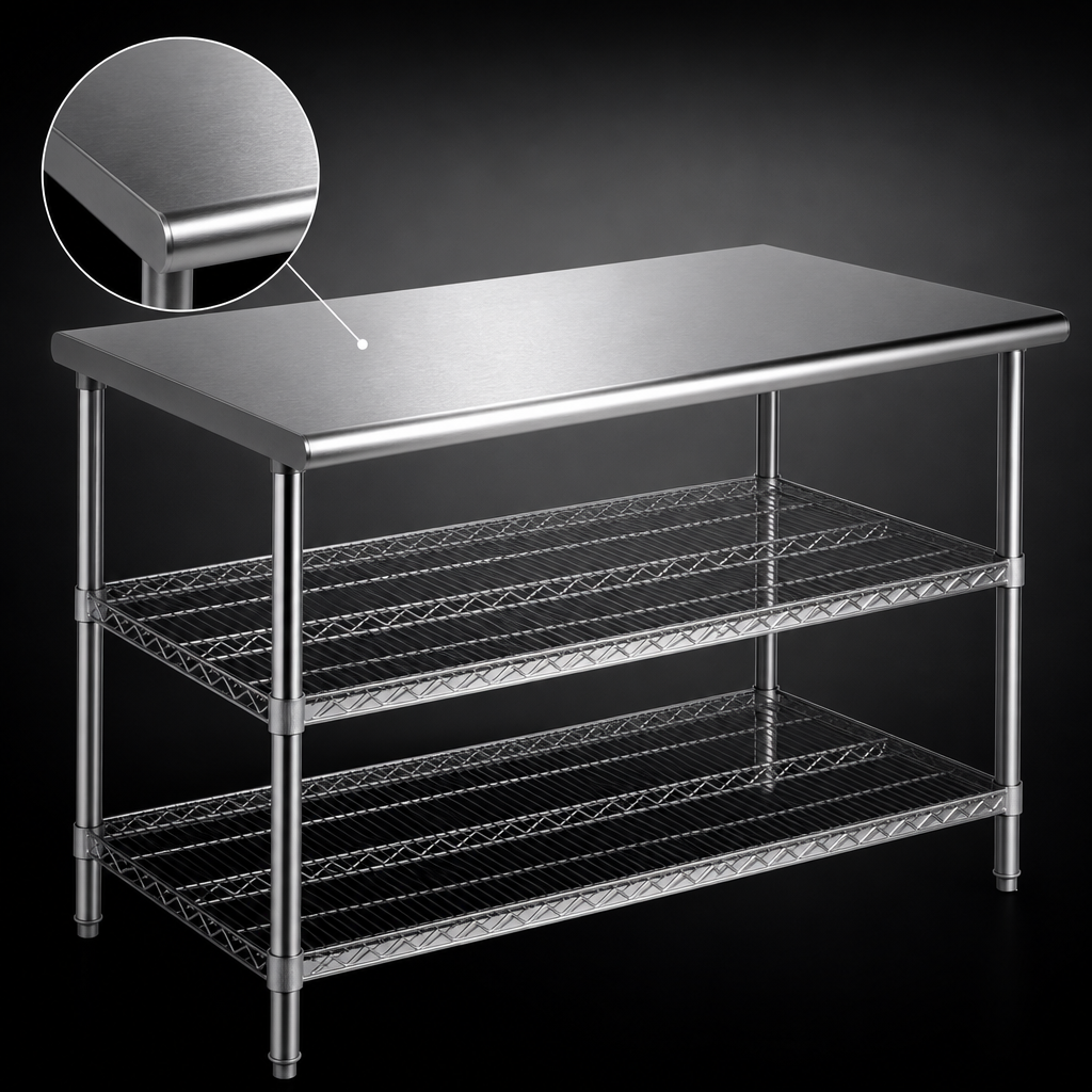14-Gauge 304 Stainless Steel Top