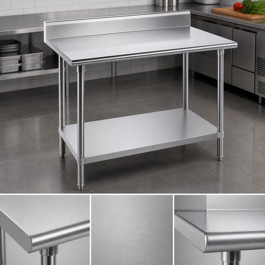 14-Gauge 304 Stainless Steel Top