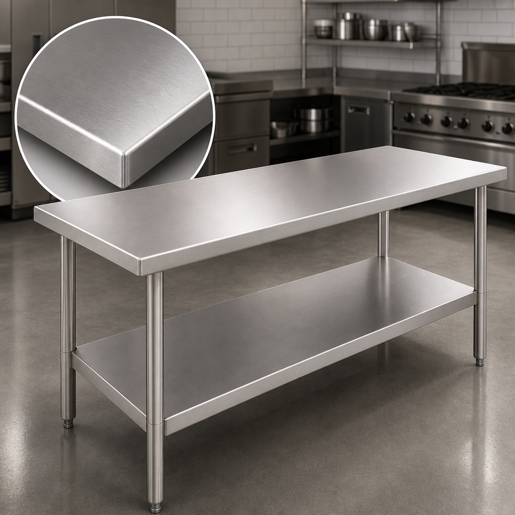 18-Gauge Stainless Steel Top
