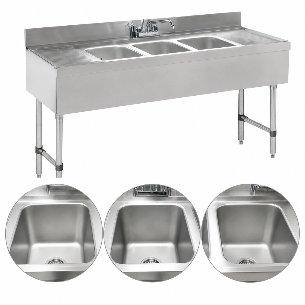 Three Sink Bowls