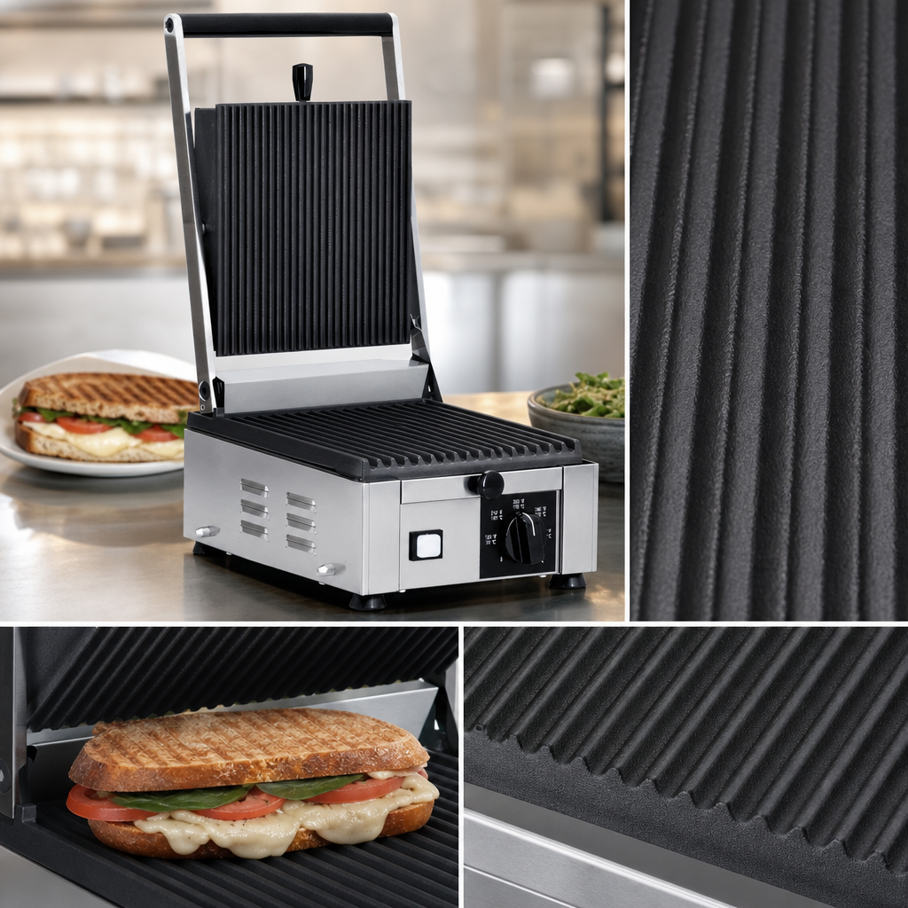 Ribbed Cast Iron Grill Plates