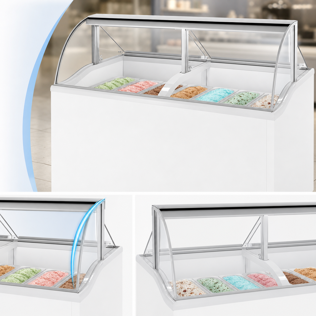 Curved Glass Top Display