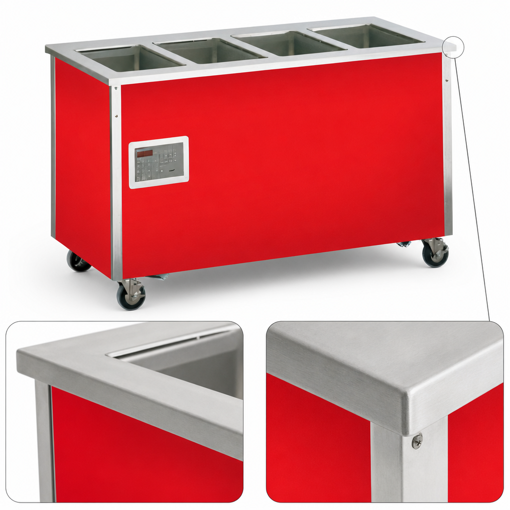 Stainless Steel Top with Turndown Edge