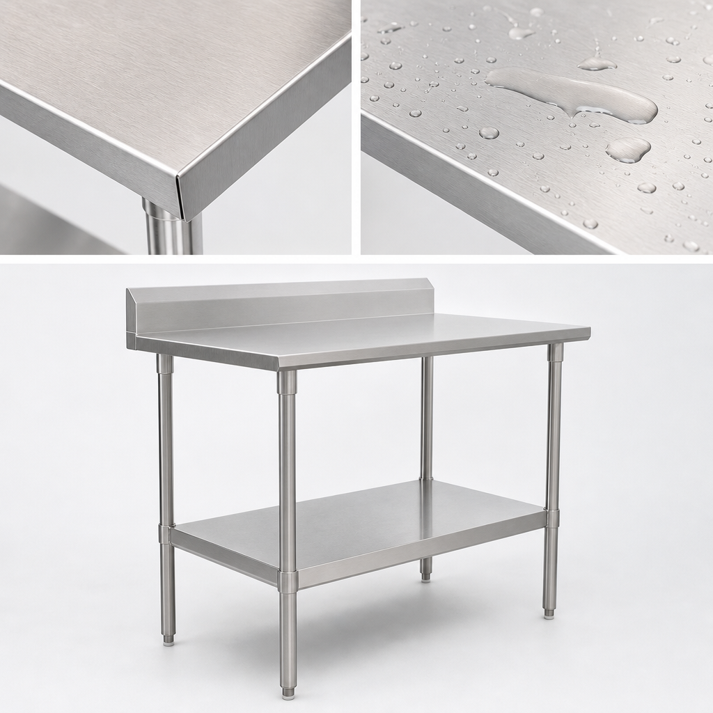 16-Gauge Stainless Steel Top