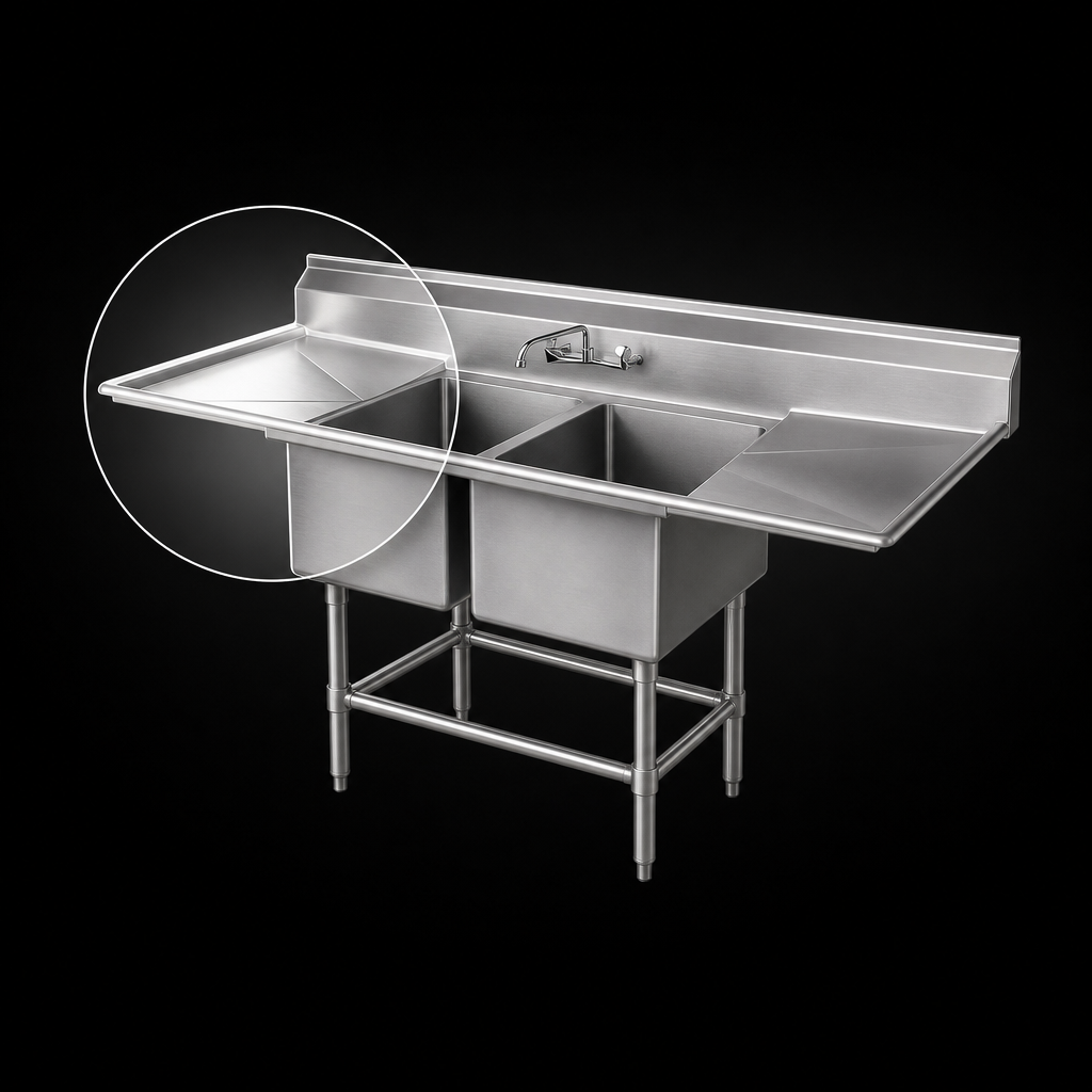 Left-Hand 24-Inch Drainboard