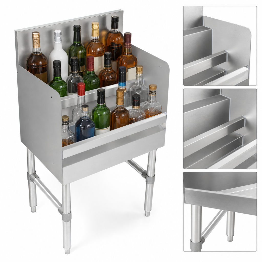 3-Step Bottle Display