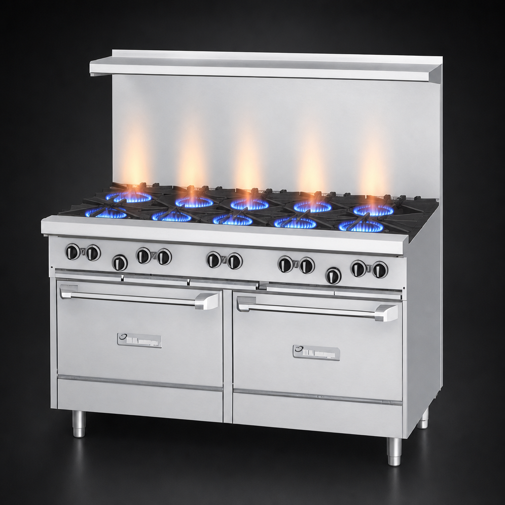 Six Open Burners