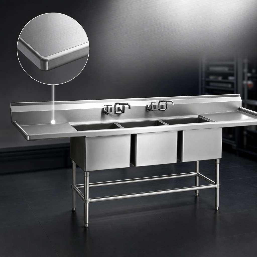 14-Gauge Stainless Steel Top