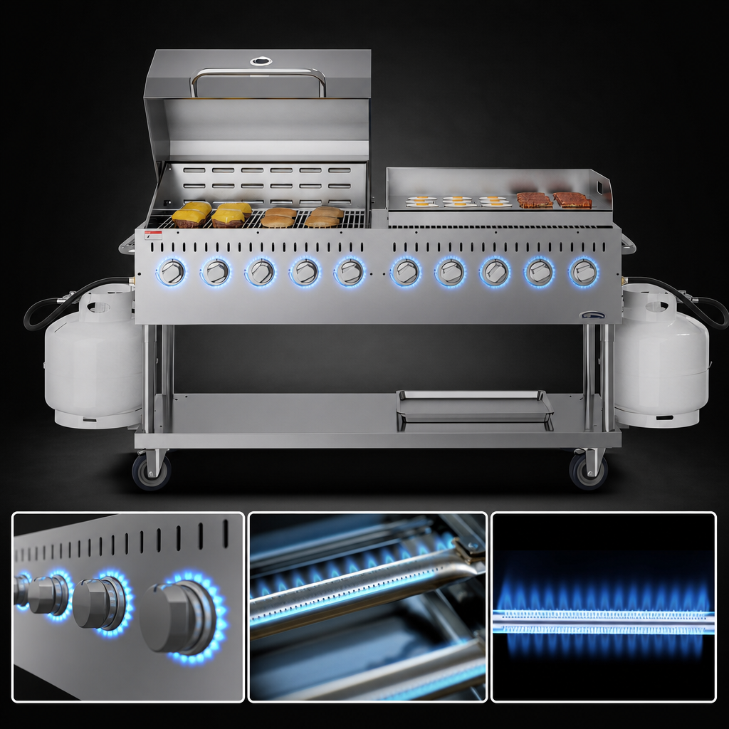 Ten High-Output Burners