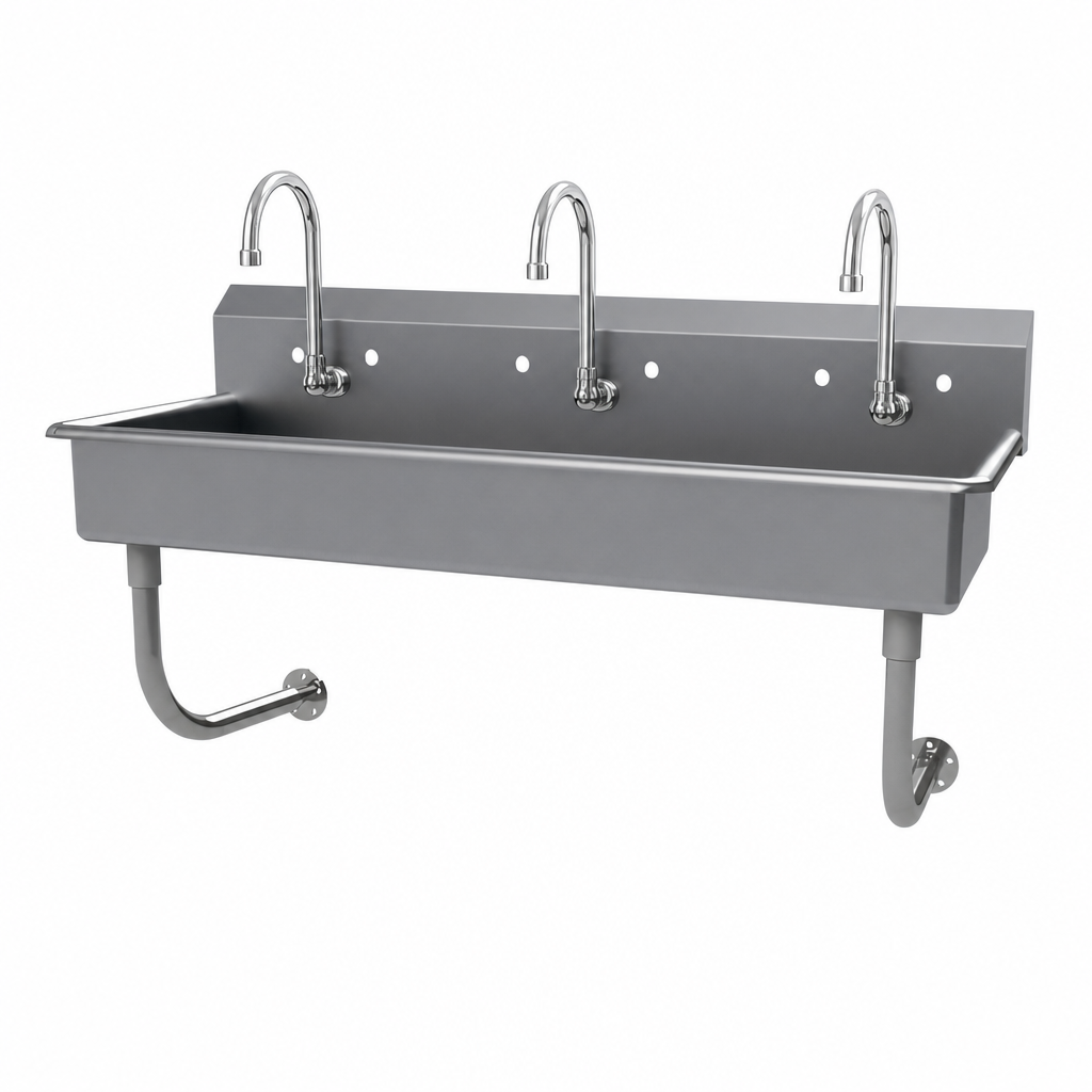 Three Faucet Stations