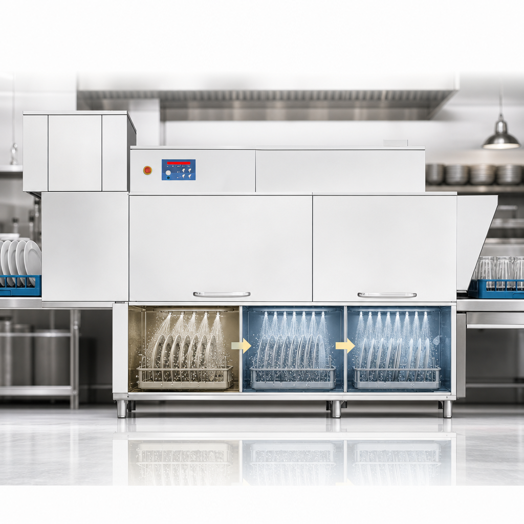 Prewash and Double Rinse System