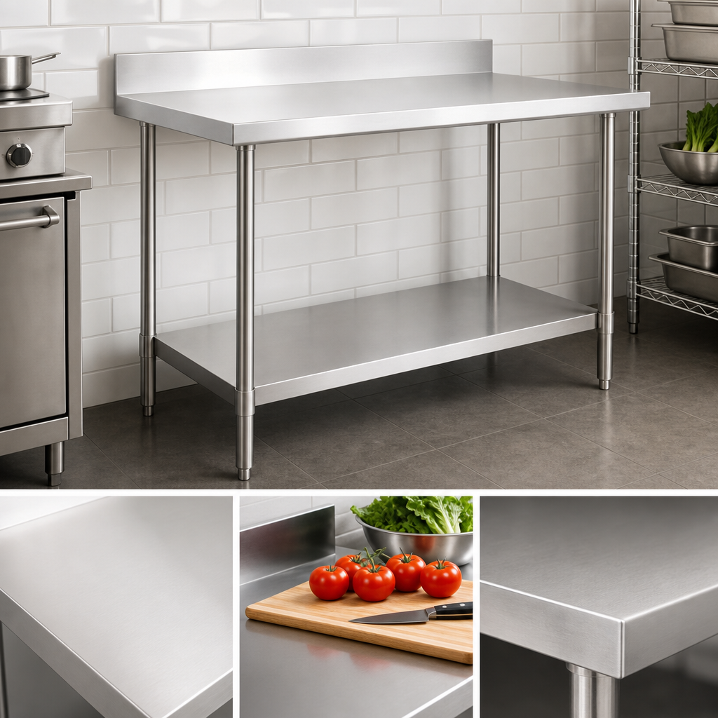 20-Gauge 430 Stainless Steel Flat Top