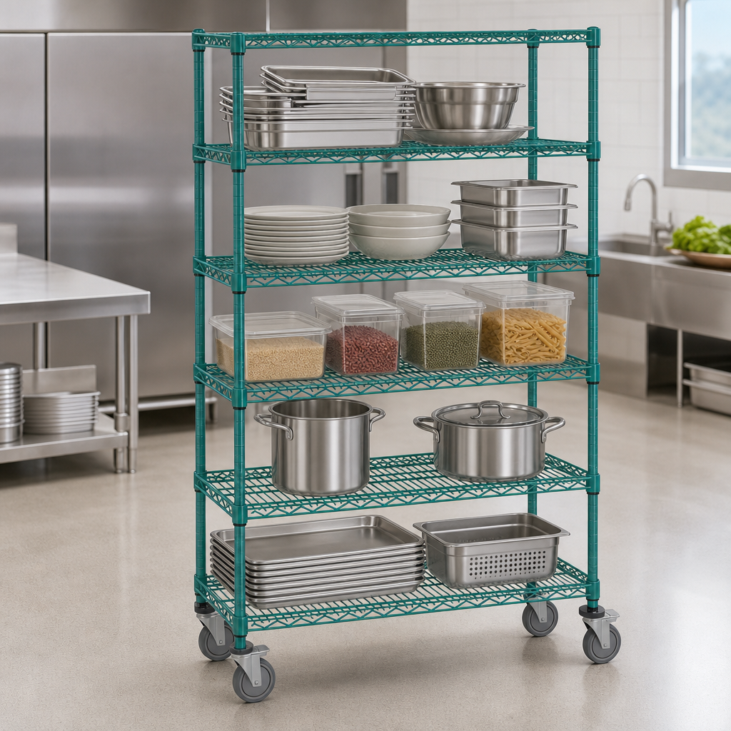 Five Wire Shelves