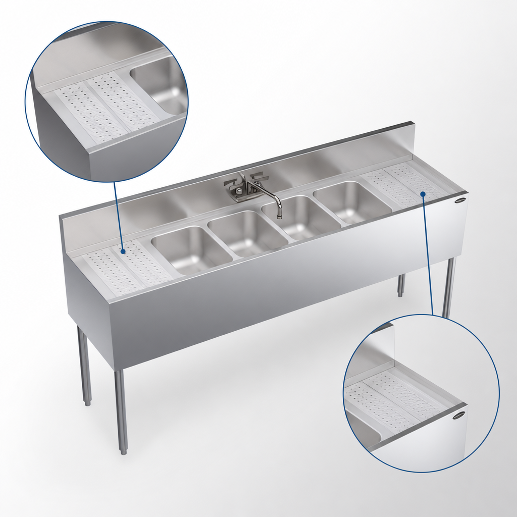 Integrated Dual Drainboards