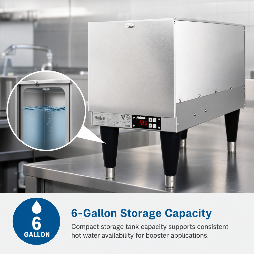 6-Gallon Storage Capacity