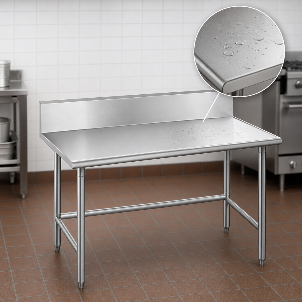 14-Gauge 304 Stainless Steel Top