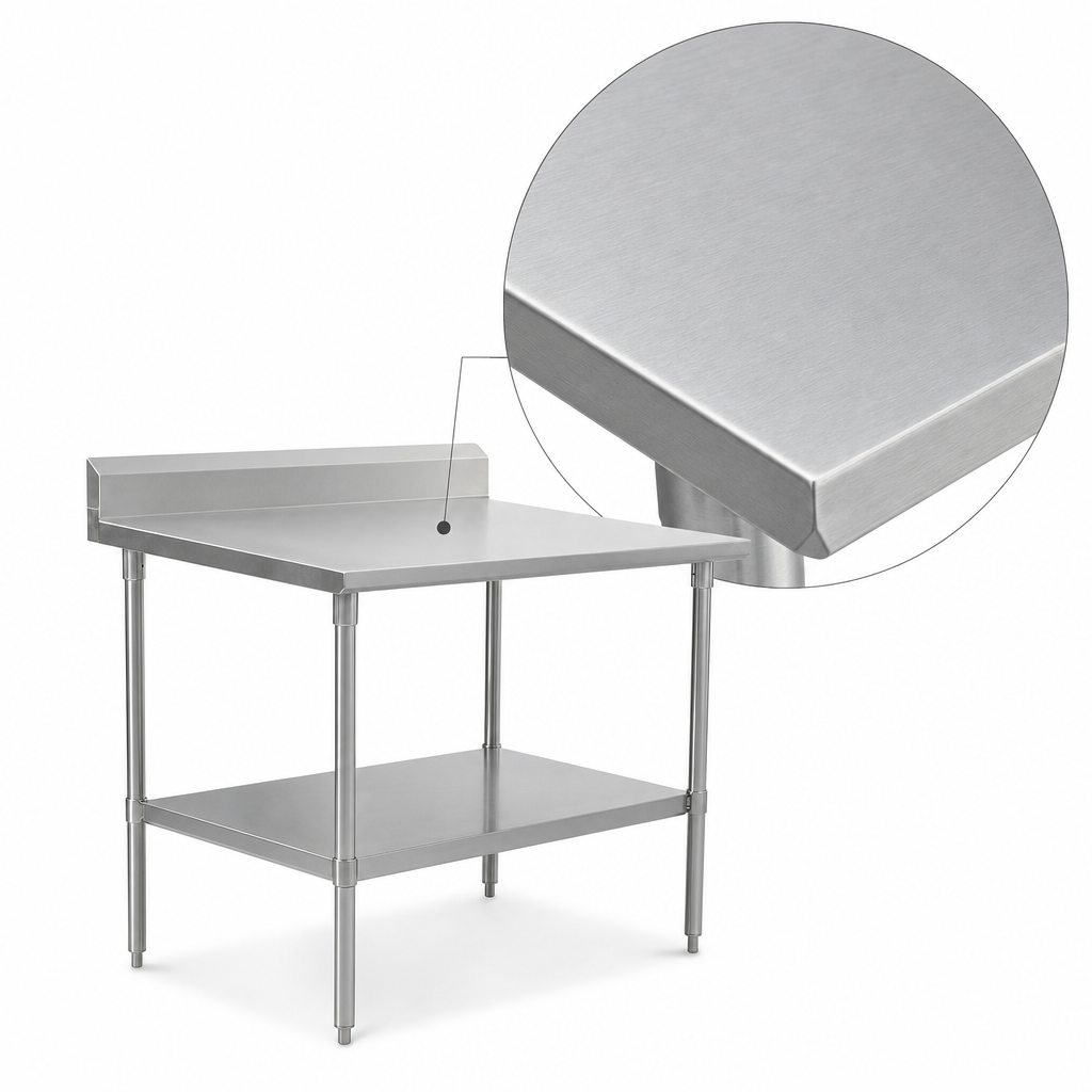 16-Gauge 300-Series Stainless Steel Top