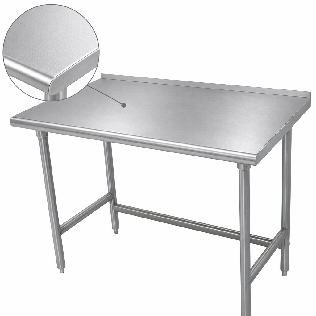 16-Gauge 304 Stainless Steel Top