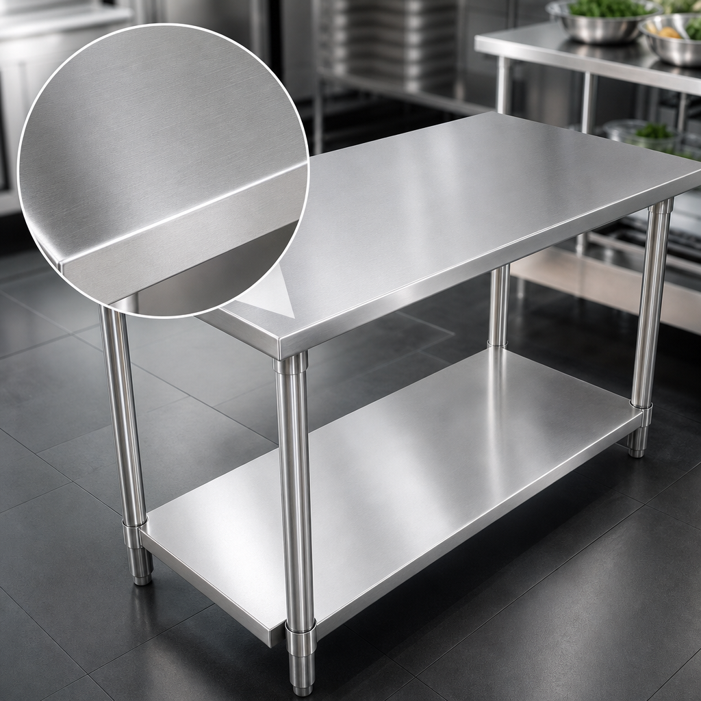 14-Gauge Stainless Steel Top