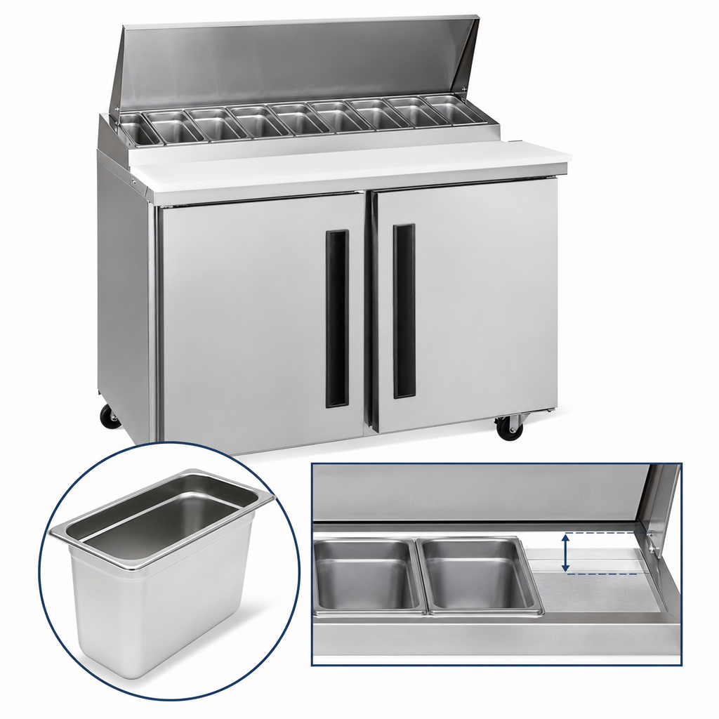 4-Inch Deep Pans Included