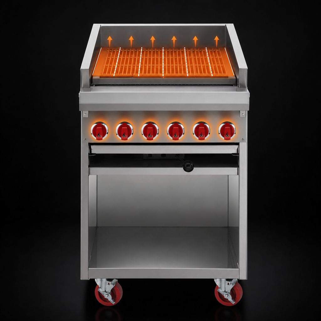 Six Individually Controlled Burners