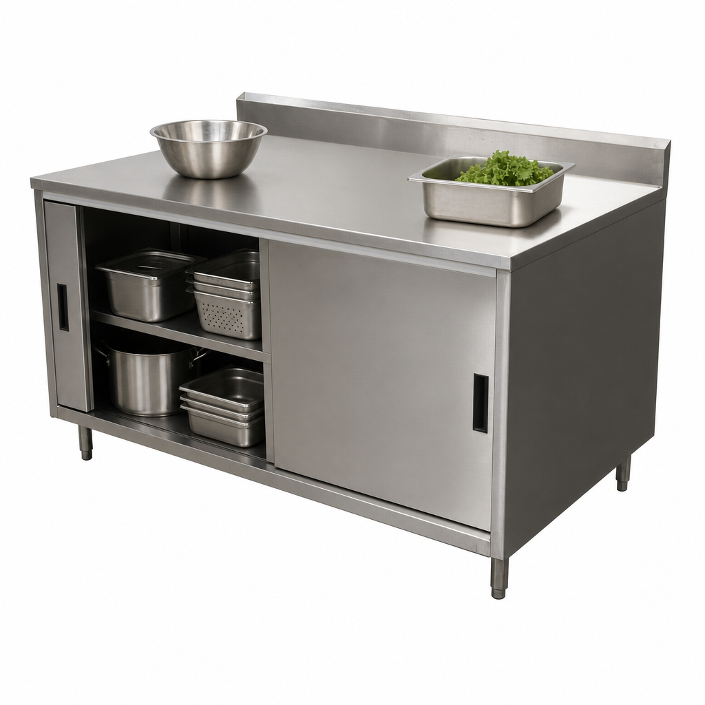 Cabinet Base with Sliding Doors