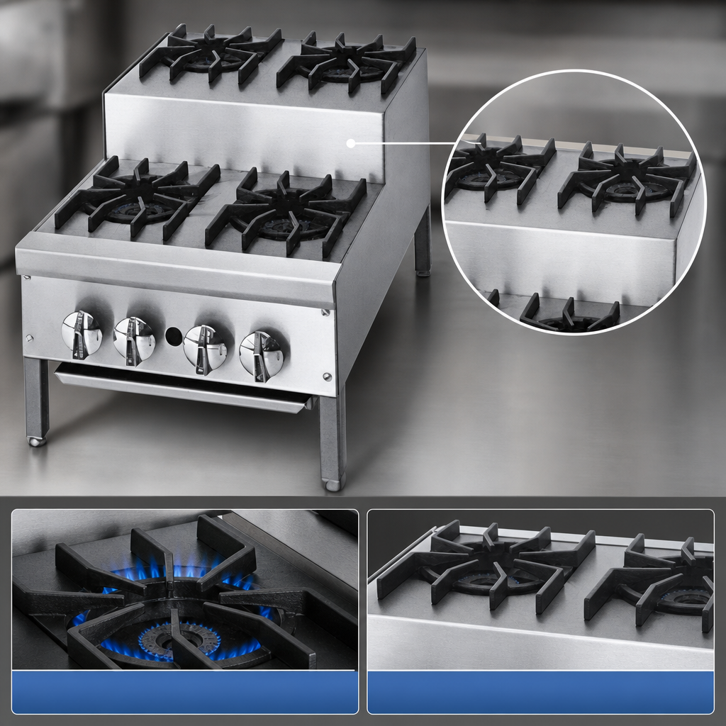 (6) Open Burners