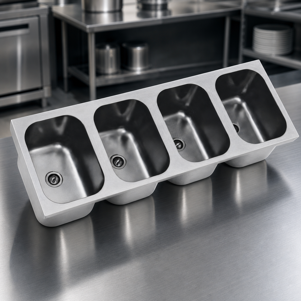18-Gauge 304 Stainless Steel Construction