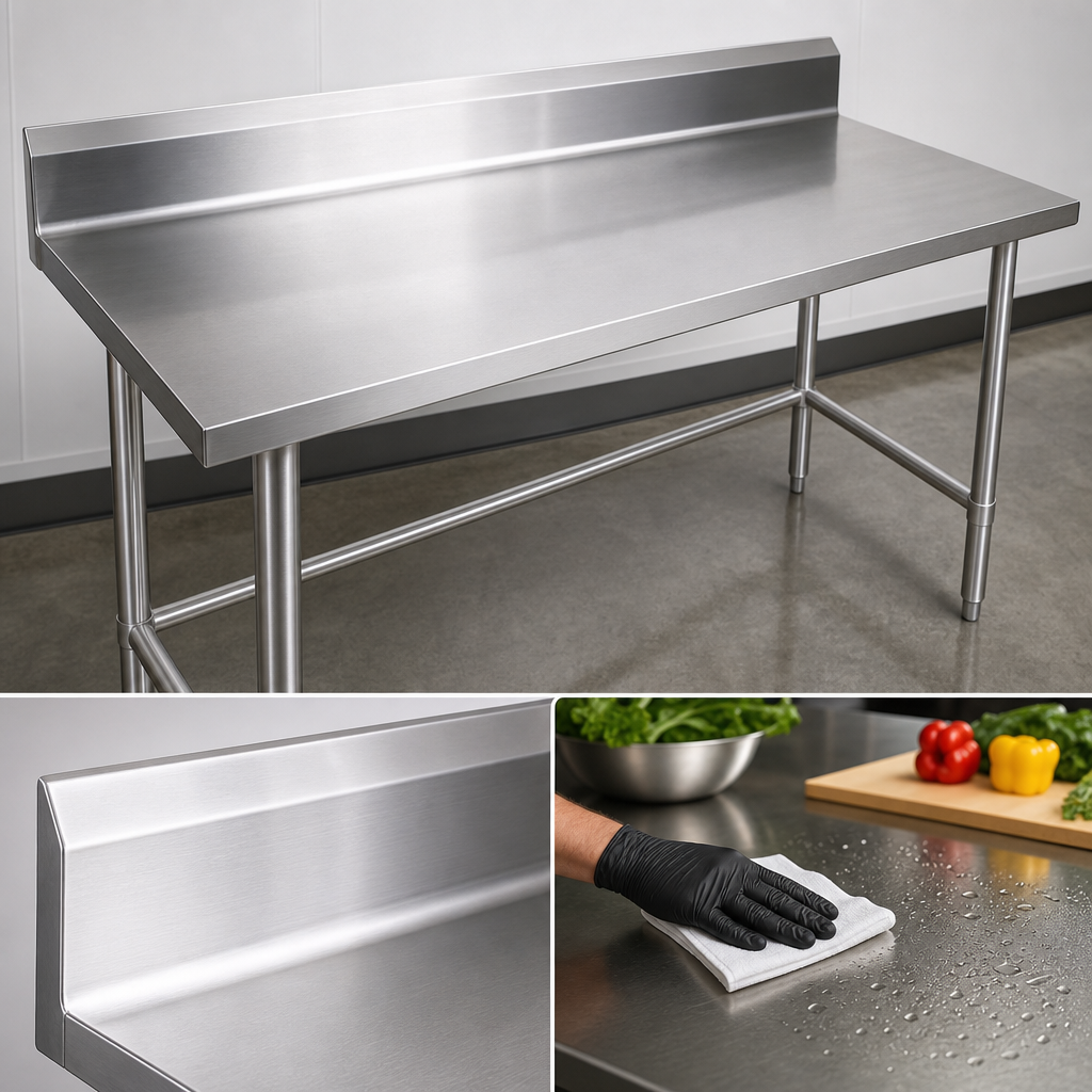 16-Gauge 300-Series Stainless Steel Top