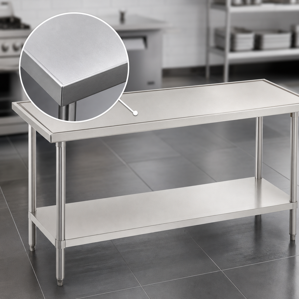 14-Gauge Stainless Steel Top