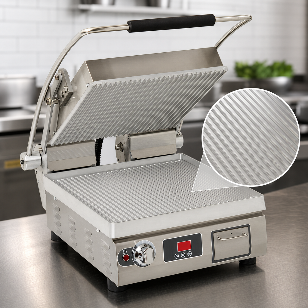Grooved Aluminum Cooking Surface