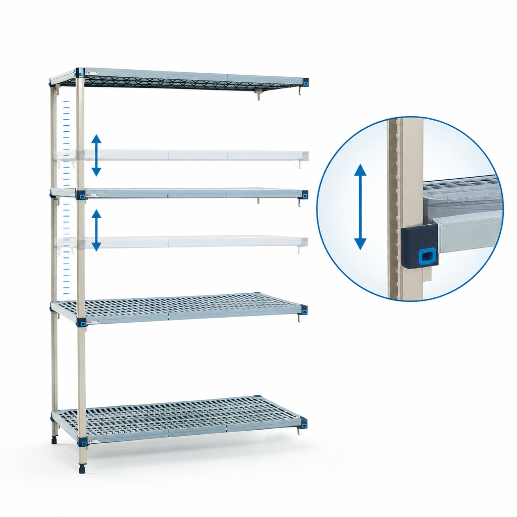 Quick-Adjust Shelves