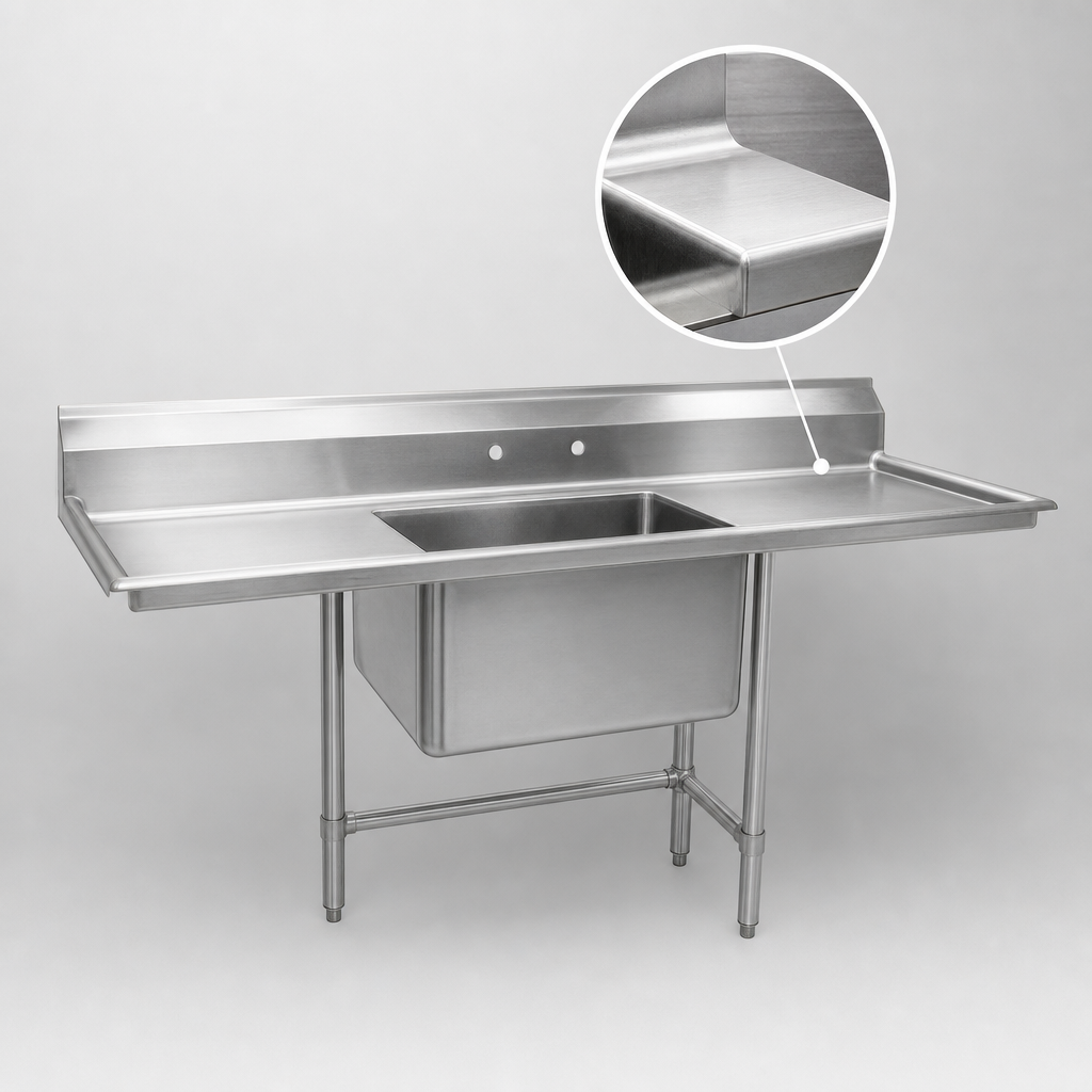 16-Gauge Stainless Steel Top