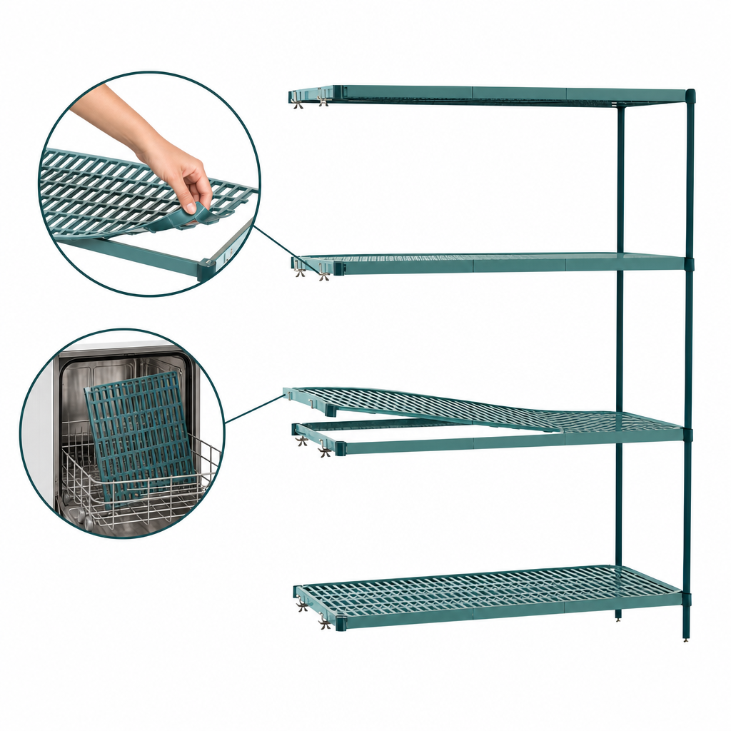 Removable Polymer Shelf Mats