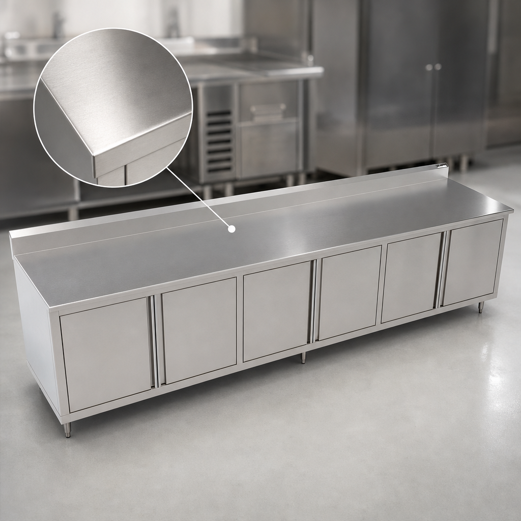 16-Gauge 300-Series Stainless Steel Top
