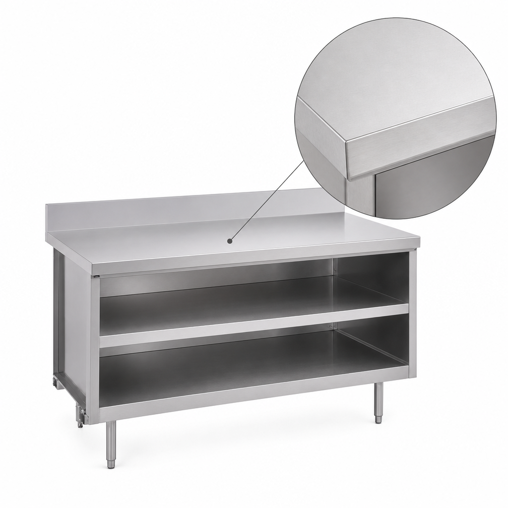 16-Gauge 304 Stainless Steel Top