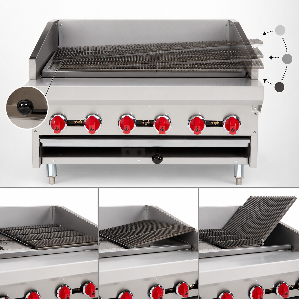 Three-Position Adjustable Grate System