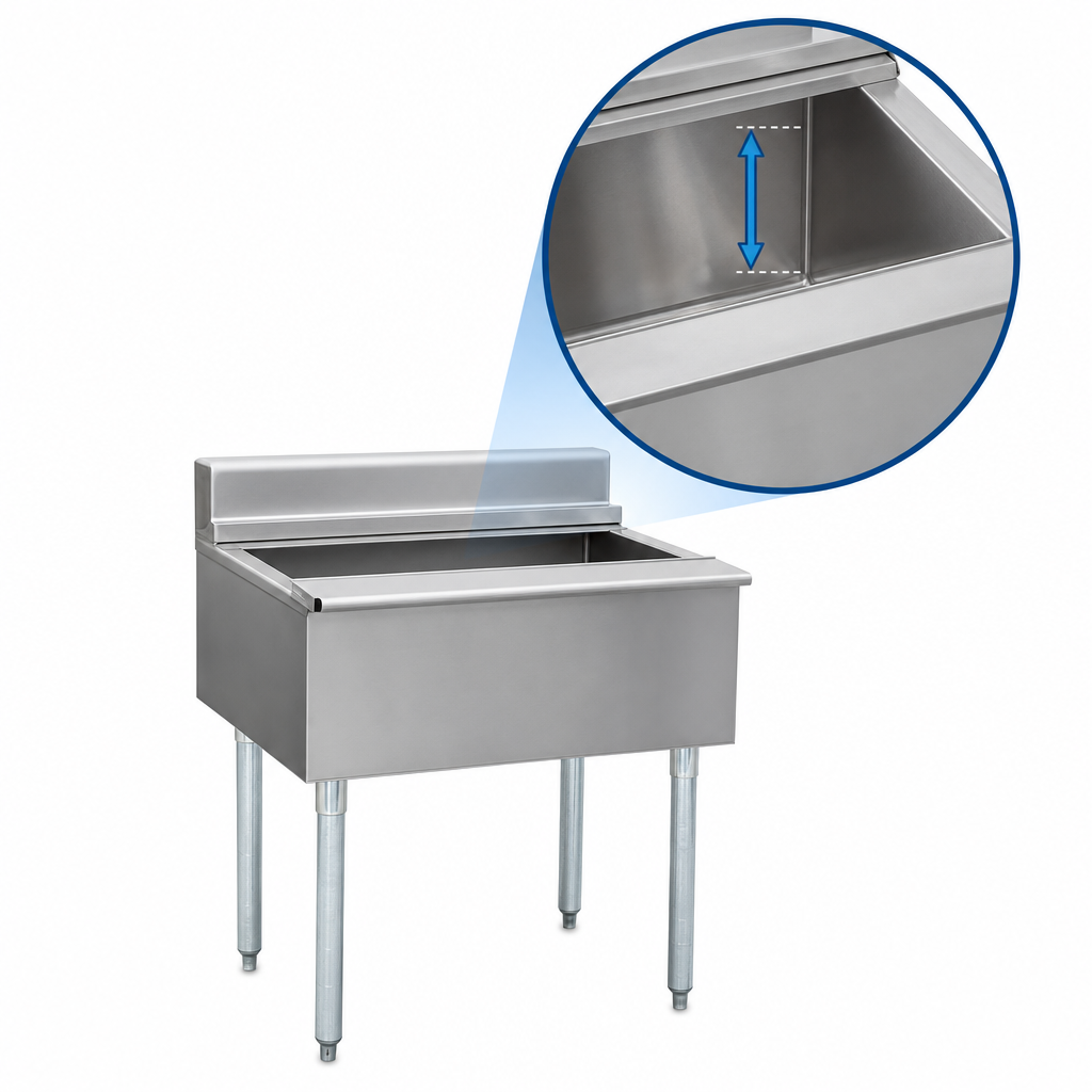 12 In. Deep Stainless Steel Liner