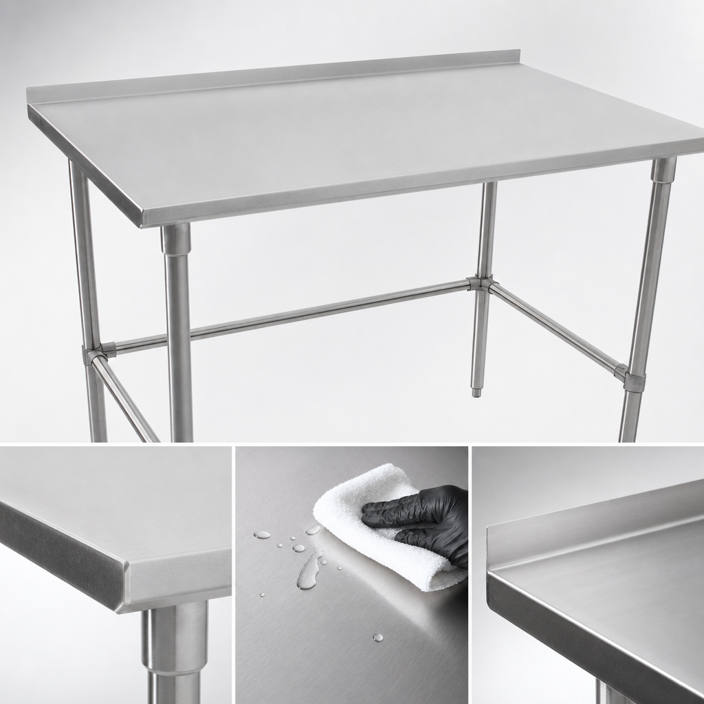 16-Gauge 300-Series Stainless Steel Top