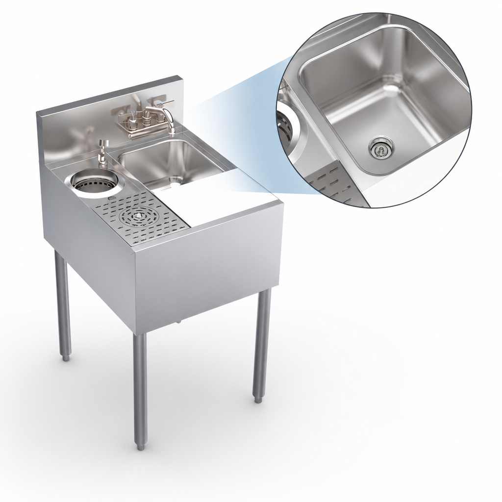 Integrated Sink Bowl